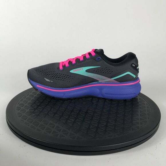 Brooks Ghost 15 Black/Purple Running Shoes 1203801B079 Women’s Size 5.5 - Picture 9 of 12